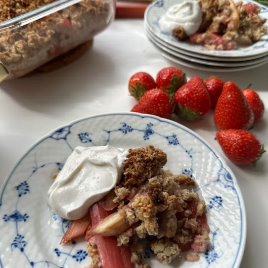 Rabarbercrumble