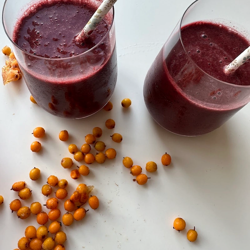 Bærsmoothie med Havtorn