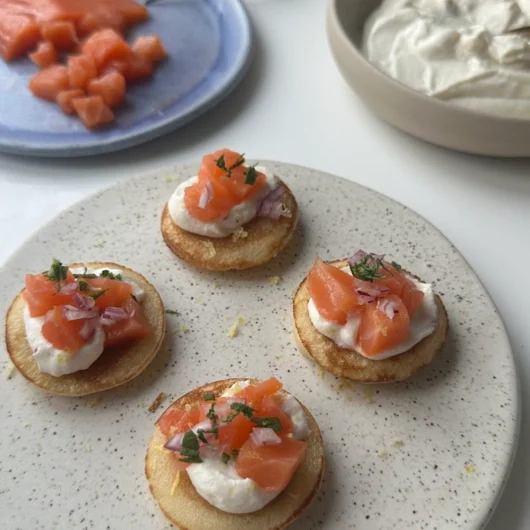 Appetizer Laks & Hytteostcreme