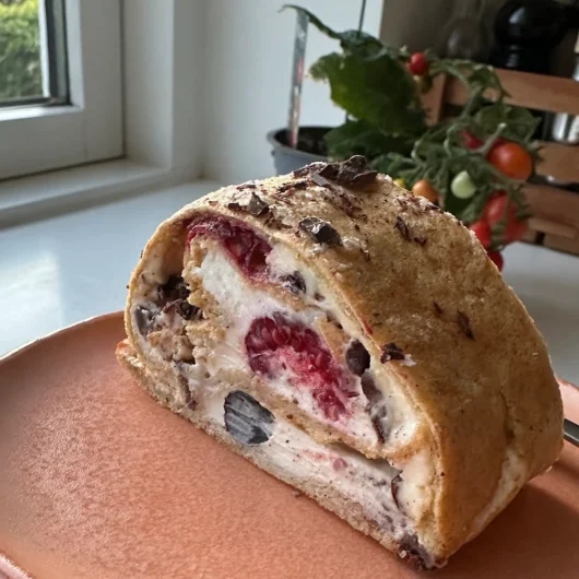 Proteinrig Roulade med Friske Bær